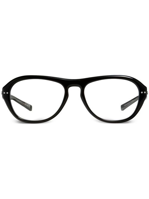 Oaa 01 round-frame glasses - Black
