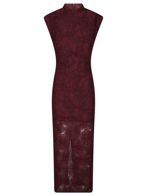 Floral Mesh Maxi Dress for Women