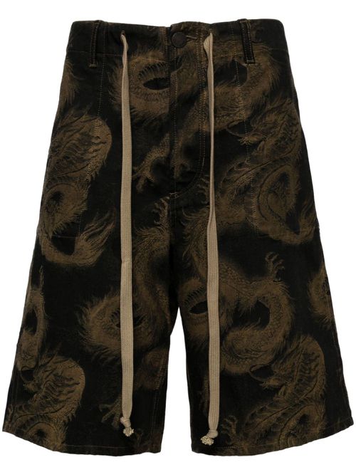 Cotton bermuda shorts - Brown