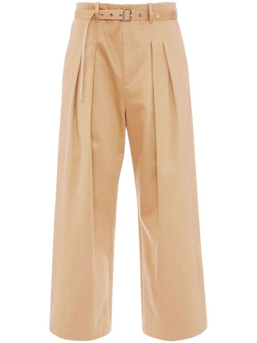 Light Beige Cotton Trousers