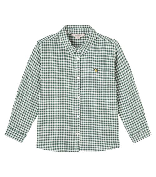 Konges Sløjd Foret checked cotton flannel shirt