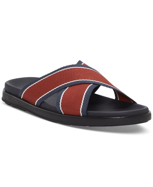 Men's Perynne Multi-Stripe Sandals - Burnt Sienna