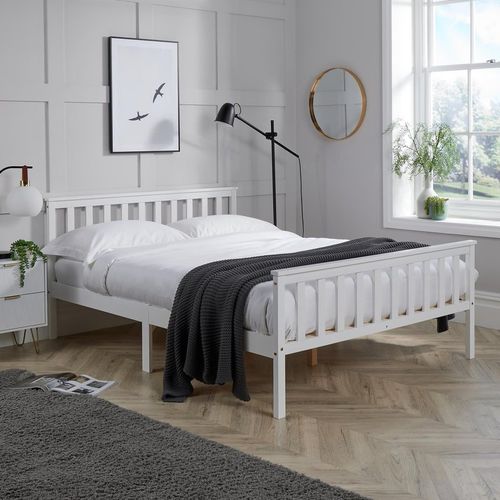 Florida Bed Pine Wooden Bedroom High End Slatted Base