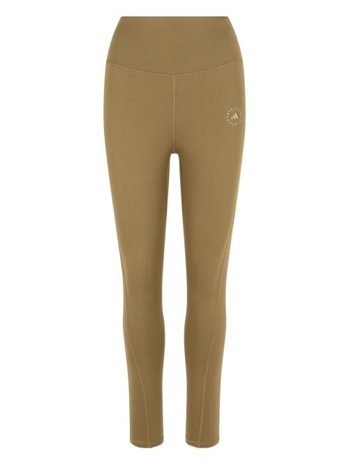 Logo-Print High-Waist Leggings — brown