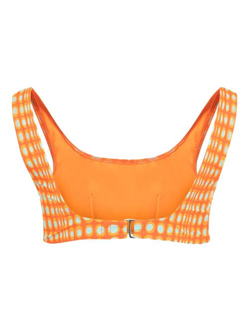 Wiggle Dot bikini top - Orange