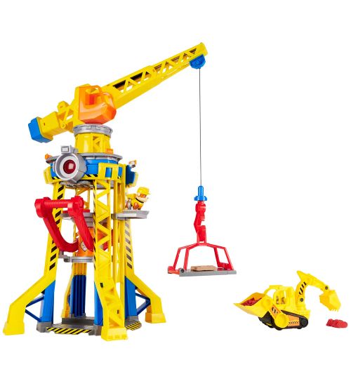 Rubble & Crew Toys - - Bark Yard Crane Tower - Rubble & Crew - OneSize - Car