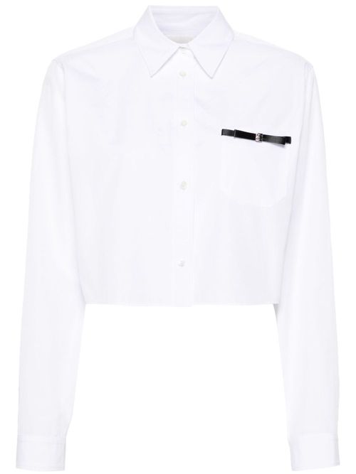 지방시 여성 4G bow shirt - White BW61AU14V8