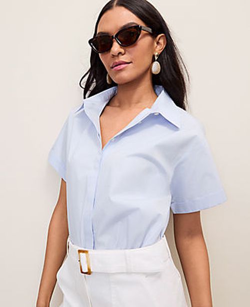 Ann Taylor Weekend Button Down Shirt