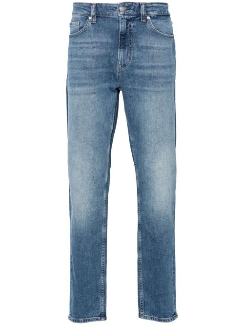 Mid-rise tapered jeans - Blue