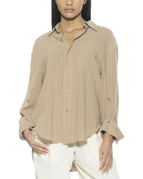 Amber Linen-Blend Shirt