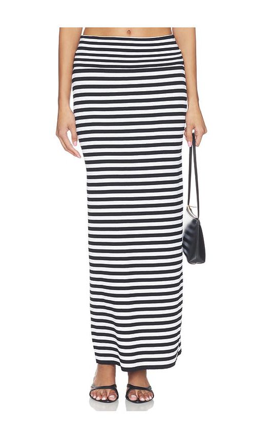 Nakedvice The Eve Stripe Skirt in Black,White. - S also in