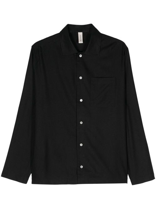 2.1 silk shirt - Black