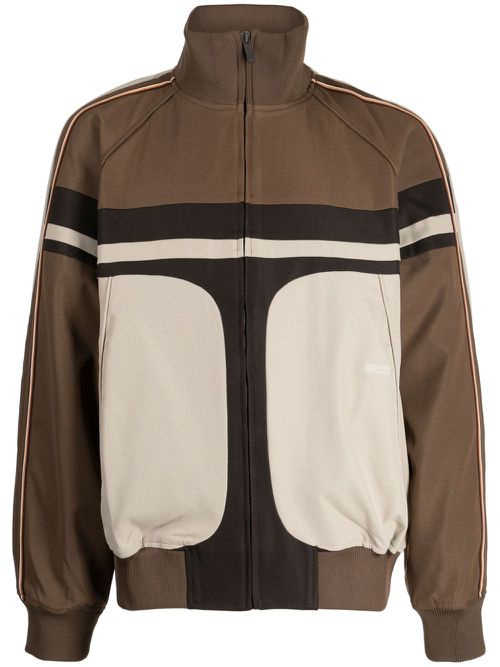 Intellectual track jacket - Brown