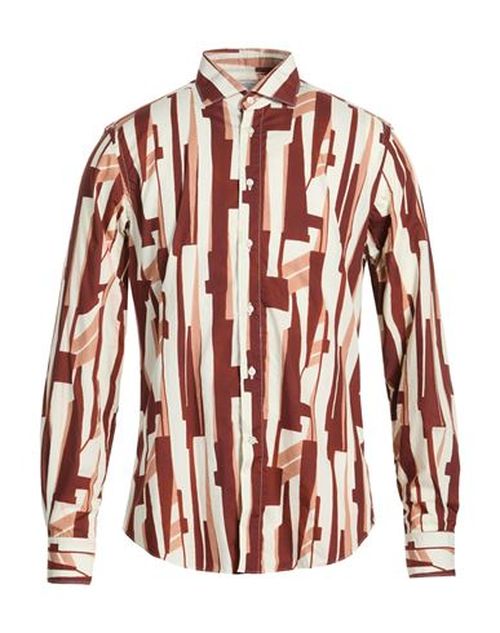 Man Shirt Garnet Size 16 Cotton
