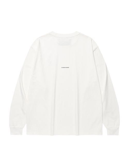 LUCKY HOUSE LS TEE WHITE