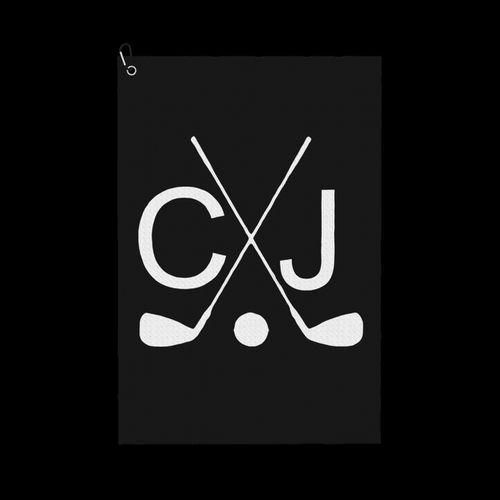 TEMU Custom Golf Towels Personalized With Logo, Signature, Club Badge - Premium Microfiber, Quick-dry & Machine Washable - /white/black - Unisex Golf