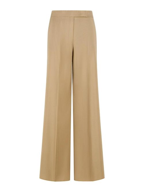 Bronte Beige Virgin Wool Blend Pants