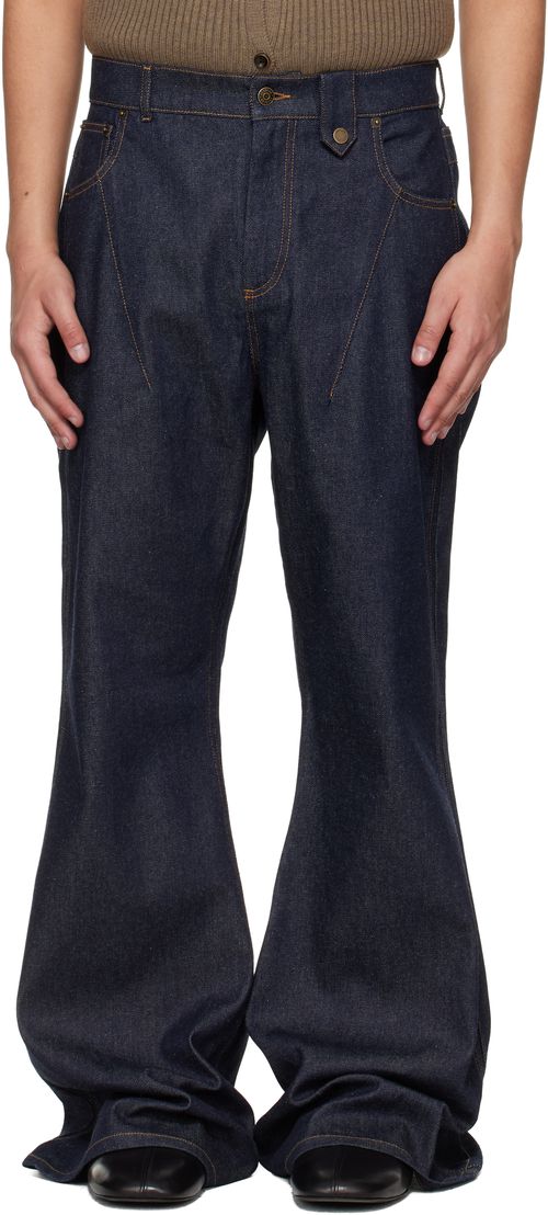 Navy Overscaled Jeans