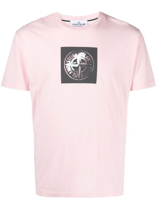 Logo-print cotton T-shirt - Pink