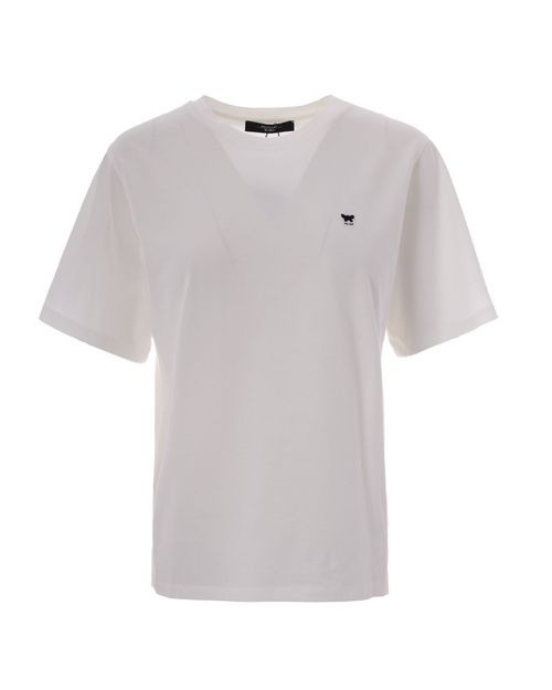 White Crew Neck Logo T-Shirt