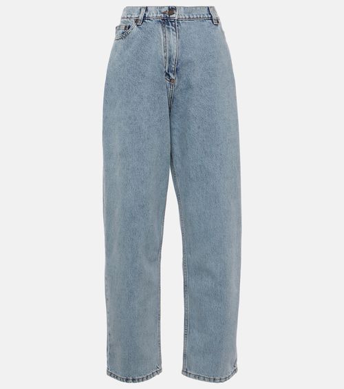 High-rise straight jeans