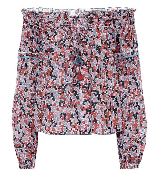 Clara floral cotton blouse