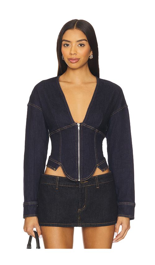 BY.DYLN Maxine Top in Denim. XS also in L, M