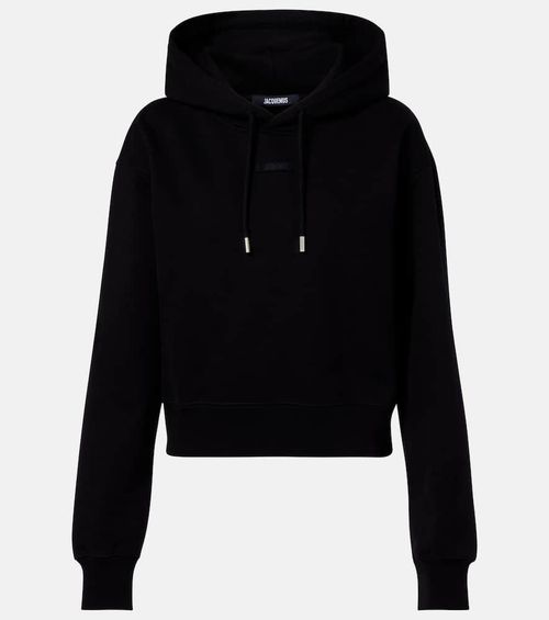 Logo cotton jersey hoodie