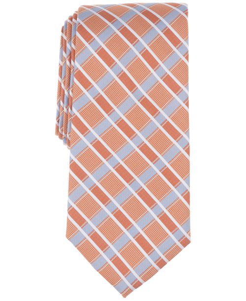 Men's Gallavan Check Tie - Orange