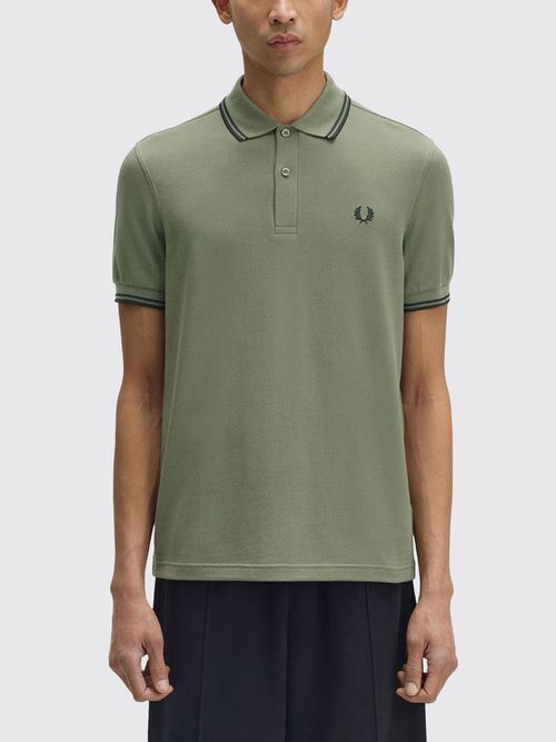 Polo Shirt Men color Green