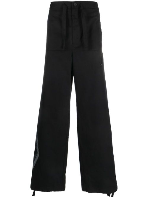 Vertex wide-leg trousers - Black