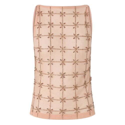 Crystal-embellished Sleeveless Top