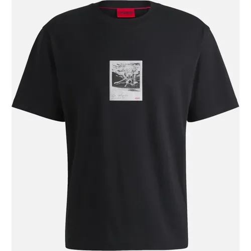 Men's HUGO Darthy T-Shirt 001 Black - Size: 44/Regular