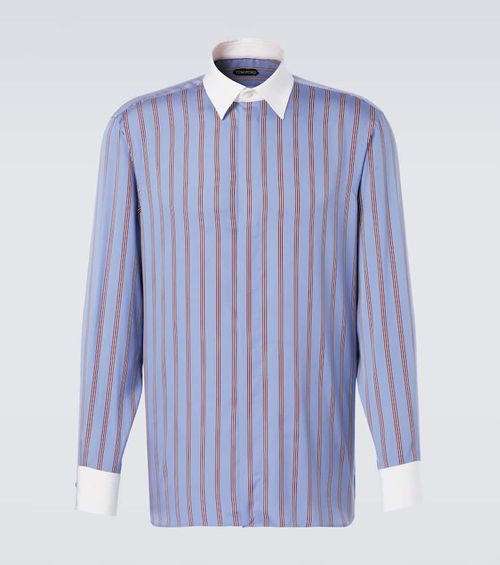 Striped silk shirt