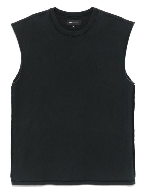Cotton tank top - Black