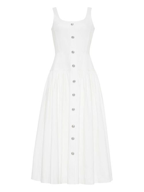 Adam Lippes Cassie midi dress - White
