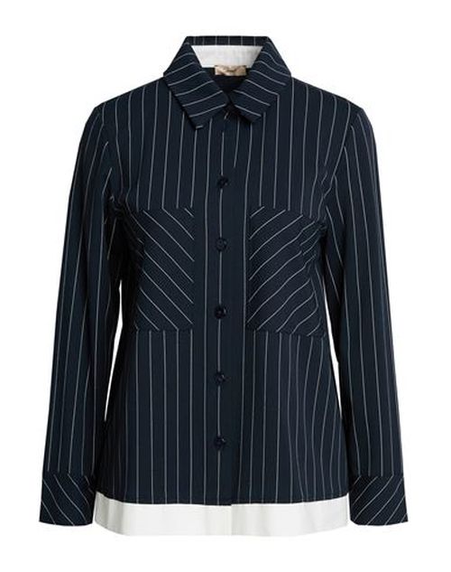 Woman Shirt Midnight blue Size 6 Viscose, Polyamide, Elastane, Cotton