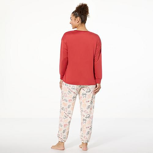 FRIENDSGIVING 2pc Knit PJ Set - Orange