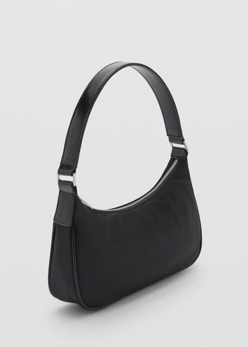 Nylon shoulder bag black - Woman - One size - 