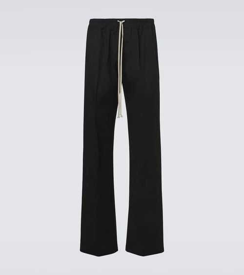 Dietrich cotton-blend wide-leg pants