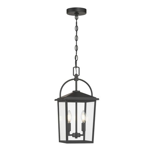 Powder Coated Black Hanging Lantern from the Strathden Collection
