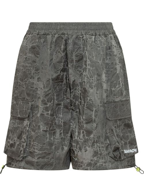 Dark Grey Printed Shorts