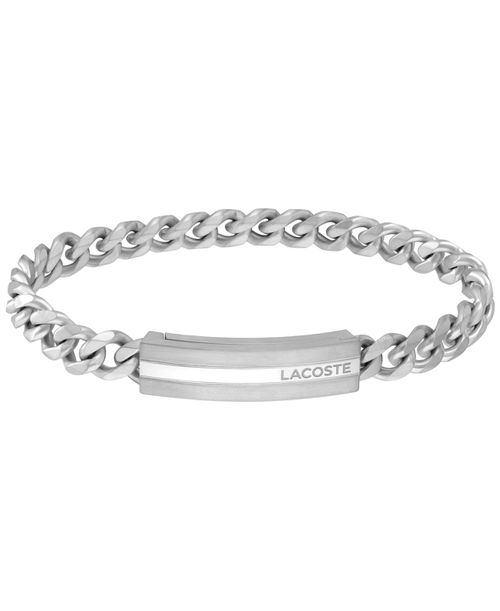 Men's Stainless Steel Curb Chain Bracelet - Silver