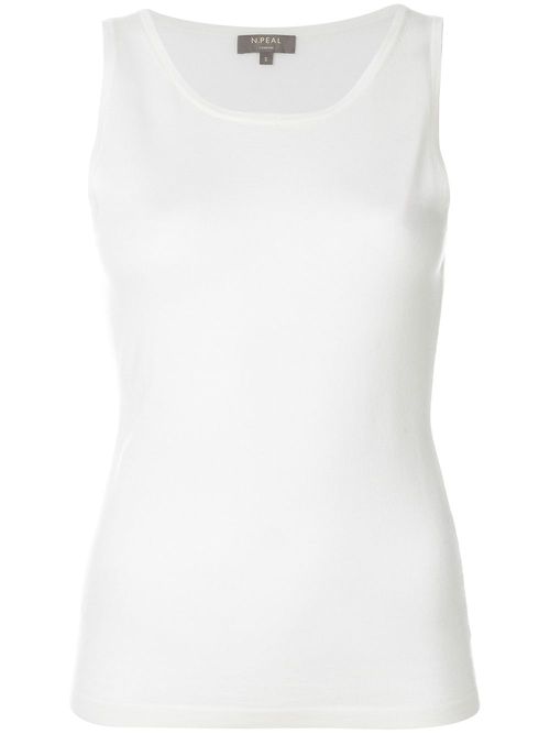 Cashmere superfine shell top - White