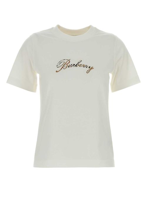 Logo-Embroidered Cotton T-Shirt — White