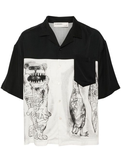 Graphic print shirt - Blue