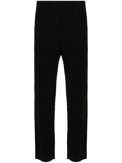 Basic slim-fit trousers - Black