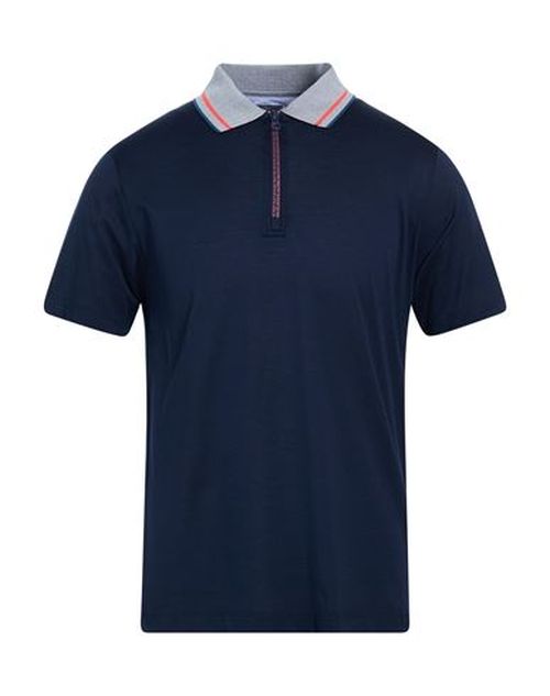 Man Polo shirt Midnight blue Size L Cotton