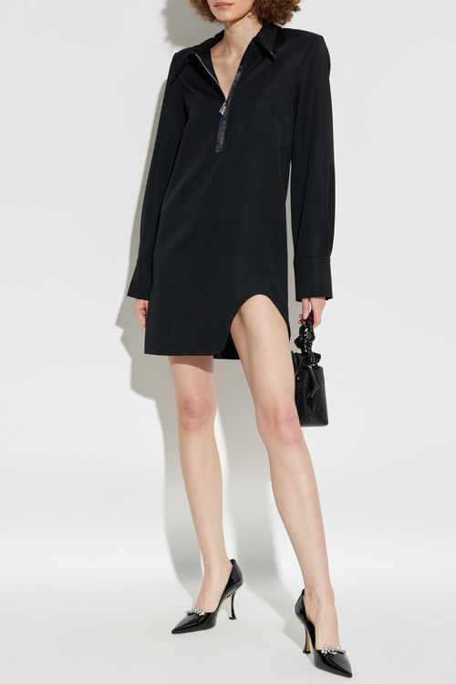 Dress With Collar, Women's, Black
