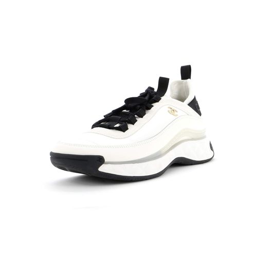 Men's CC Low-Top Sneakers Suede with Leather and Fabric